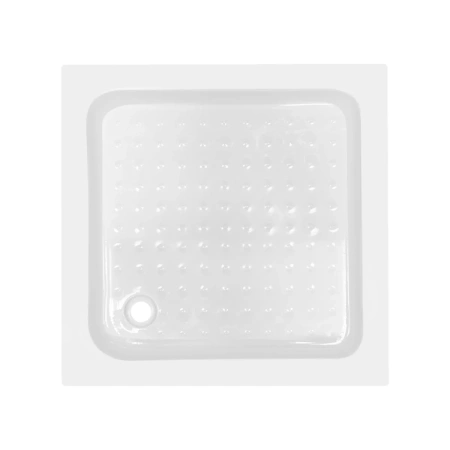 Фото Душова кабіна Lidz Wawel SC80x80.SAT.LOW.FR квадратна, скло Frost 4 мм + душовий піддон Lidz ST80x80х14
