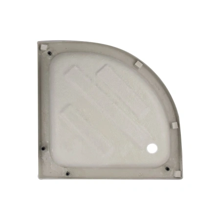 Фото Душова кабіна Lidz Latwa SC80x80.SAT.MID.GR напівкругла, скло тоноване 4 мм + душовий піддон ST80x80x26, з панеллю