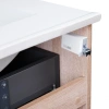 Комплект Qtap Taurus 600х800х437 Whitish oak тумба для пола + раковина врізна