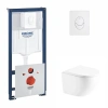 Набір інсталяція 4 в 1 Grohe Rapid SL + унітаз із сидінням Qtap Robin