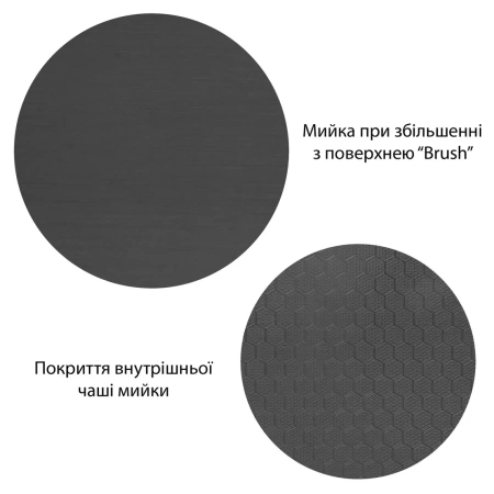 Фото Кухонна мийка Kroner KRP Derby - 6050HM PVD (2,5/0,5 мм)