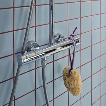 Фото Набір змішувачів 2 в 1 для ванної кімнати Grohe QuickFix Vitalio Comfort Cube зі змішувачем для раковини Dice (UA203101TM)