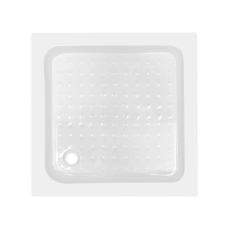 Фото Душова кабіна Lidz Wawel SC80x80.SAT.LOW.GR, скло тоноване 4 мм + душовий піддон Lidz ST80x80х14