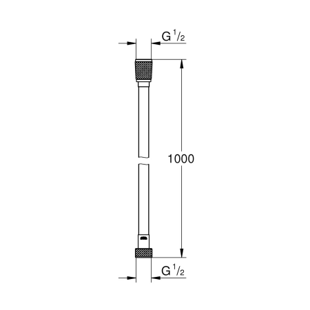 Фото Шланг для душу Grohe VitalioFlex Silver TwistStop 1000 мм