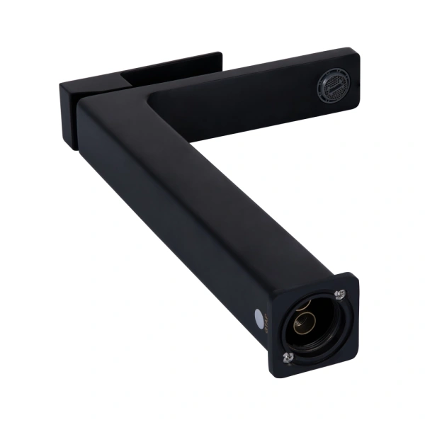 Змішувач для раковини високий Qtap Gemini у чорному кольорі