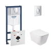 Набір унітаз з сидінням Qtap Crow + інсталяція Grohe Rapid SL