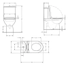 Унітаз підлоговий Qtap Arvin Ultra Quiet 630×350×795 мм з сидінням Soft-close, White