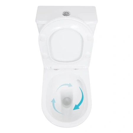 Унітаз підлоговий Qtap Leo Ultra Quiet 620×355×790 мм з сидінням Soft-close, White