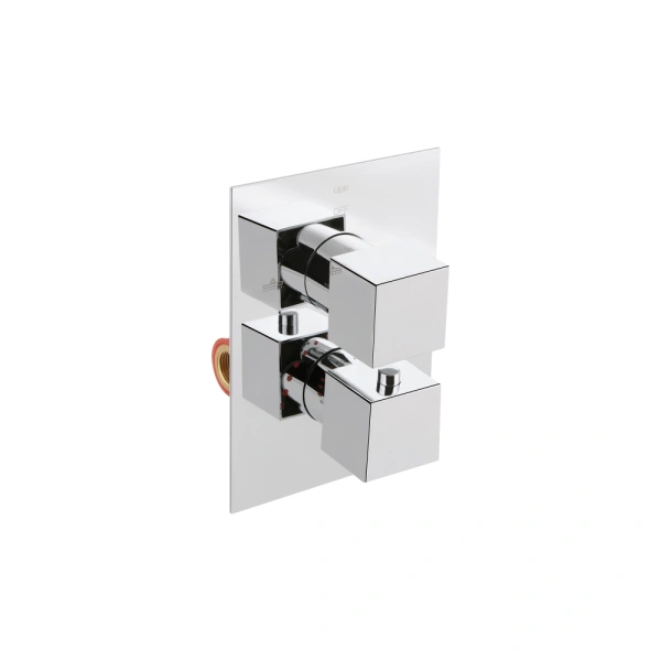 Душова система термостатична прихованого монтажу на два споживача Qtap Aquarius