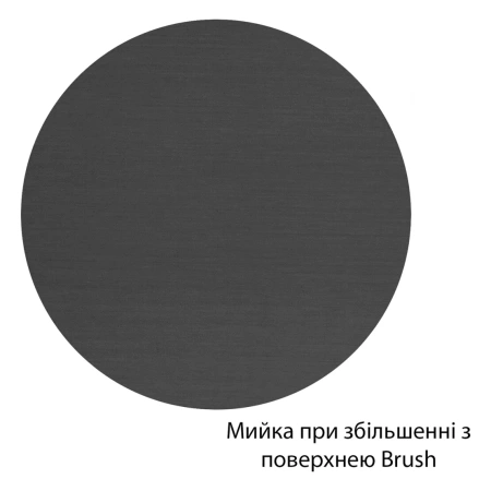 Фото Кухонна мийка Kroner KRP Schwarze - 7848LHM PVD (3.0/1.0 мм) крило праворуч