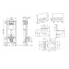 Готове рішення Qtap для ванної кімнати: підвісний унітаз Swan Ultra Quiet 485x360x320 + комплект інсталяції Nest 4 в 1 (лінійна клавіша White)
