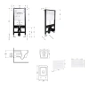 Готове рішення Qtap для ванної кімнати: підвісний унітаз Crow Ultra Quiet 520x360x290 + комплект інсталяції Standard (лінійна клавіша White)