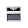 Комплект Qtap Virgo 600х580х437 White/Whitish oak підвісна тумба + раковина врізна