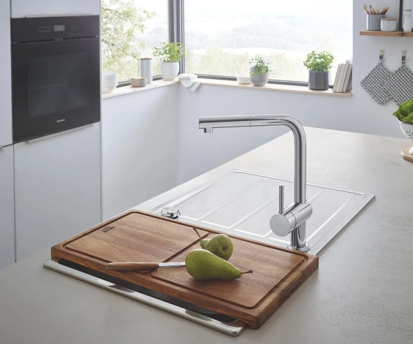 Фото Мийка для кухні + змішувач одноважільний GROHE K-SERIES K 500