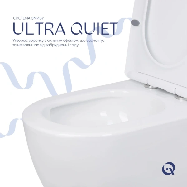 Унітаз підлоговий Qtap Jay Eco Ultra Quiet з сидінням Soft-close 640x360x835 мм White