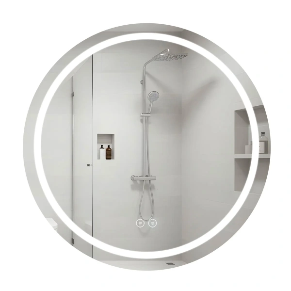 Дзеркало Qtap Mideya R800 з LED-підсвічуванням Touch, з антизапотіванням, димером