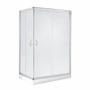Душова кабіна Lidz Wawel SC100x80.SAT.LOW.FR, скло Frost 5 мм + душовий піддон Lidz ST100x80х14