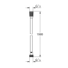Фото Шланг для душу Grohe VitalioFlex Silver TwistStop 1500 мм