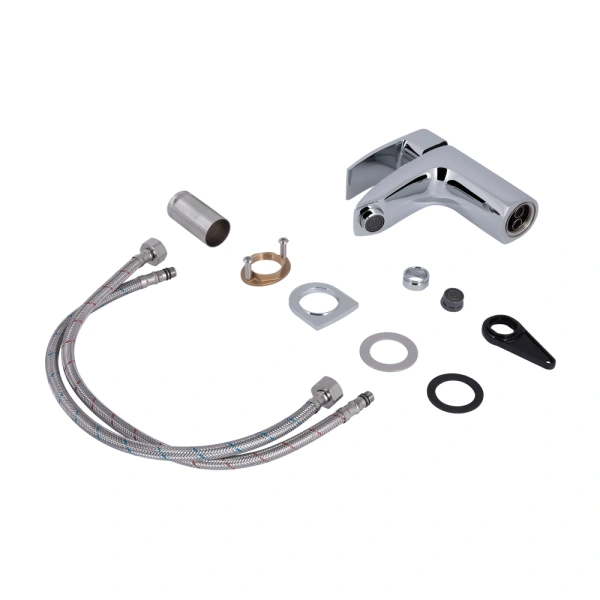 Змішувач для раковини Qtap Swan Eco (хром)