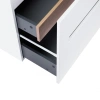 Комплект Qtap Virgo 700х580х437 White/Whitish oak підвісна тумба + раковина врізна