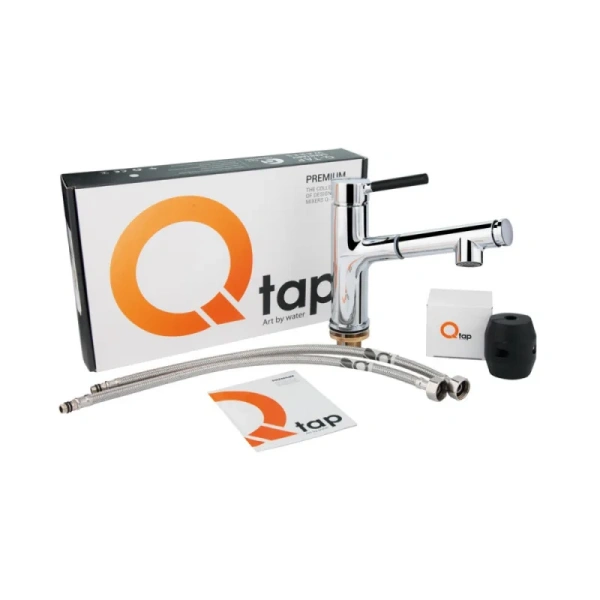 Фото Змішувач для кухні з висувним виливом Qtap Inspai