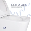 Унітаз підвісний Qtap Quiet WHI безободковий, сидіння з мікроліфтом