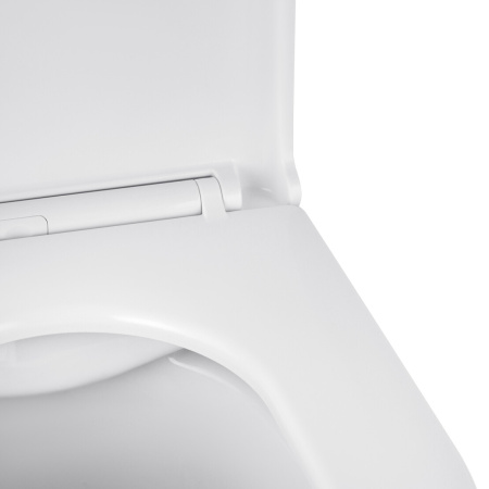 Унітаз підвісний безобідковий Kroner Armada WHI513636 RIMLESS з сидінням Slim Duroplast / Soft-close