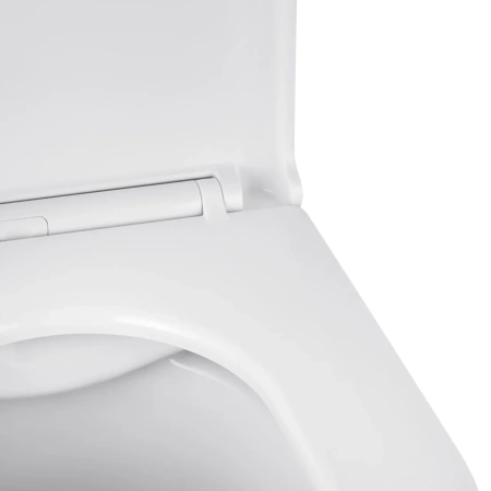 Унітаз підвісний безобідковий Kroner Armada WHI513636 RIMLESS з сидінням Slim Duroplast / Soft-close