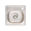 Кухонна мийка Lidz 38*38 Micro Decor 0.6мм