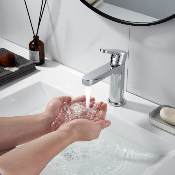 Змішувач латунний для раковини Lidz Astra (хром)