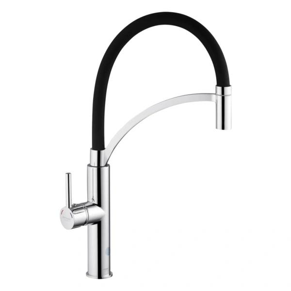 Змішувач для кухні з гнучким виливом Kroner KRP Ersel - C03900BLK 