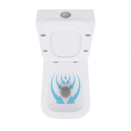 Унітаз підлоговий Qtap Crow Eco безобідковий з сідінням Soft-close