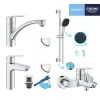 Фото Набір змішувачів 4 в 1 для ванної кімнати та кухні Grohe QuickFix Start M-Size