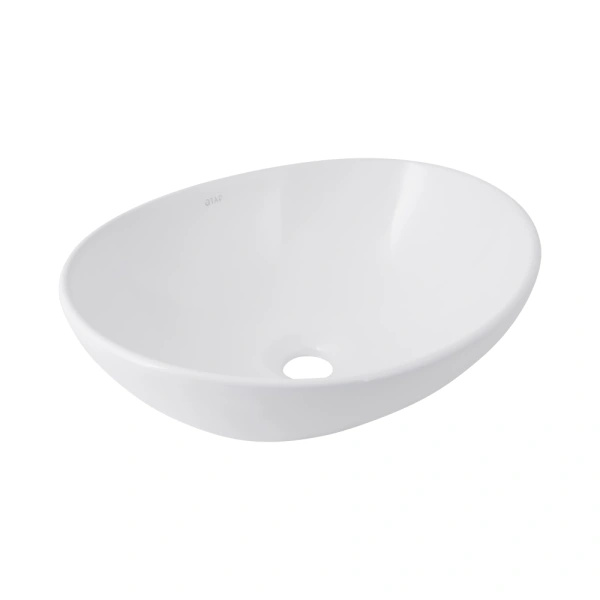 Раковина накладна овальна 415x340x140 мм Qtap Dove(46783)