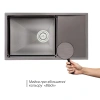 Фото Кухонна мийка Qtap D7844BL 3.0/1.2 мм