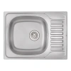 Кухонна мийка Qtap 6550 Satin 0,8 мм