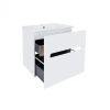 Комплект Qtap Virgo 600х580х437 White/Whitish oak підвісна тумба + раковина врізна