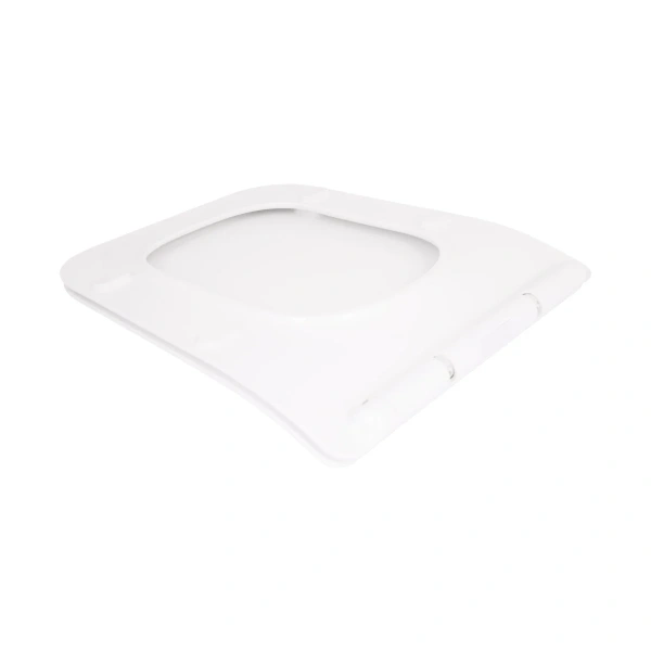 Qtap Сидіння для унітаза (Crow 640) 460x350x47 мм, White, з мікроліфтом, Slim Duroplast, Quick Release