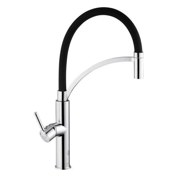 Змішувач для кухні з гнучким виливом Kroner KRP Ersel - C03900BLK 