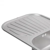 Фото Кухонна мийка Qtap 7448 Satin 0,8 мм