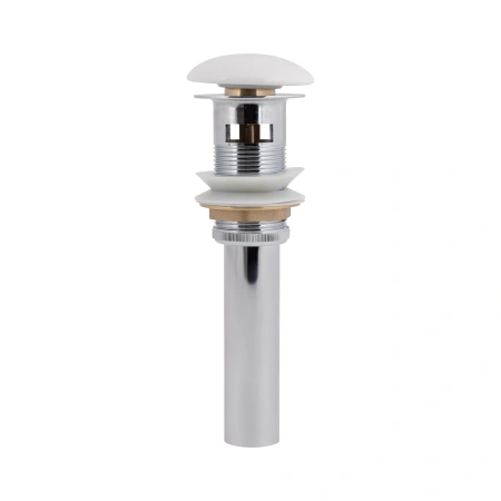 Донний клапан для раковини Qtap PU02O 225х70х70 White з переливом