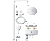 Фото Душова система з термостатом GROHE EUPHORIA SMARTCONTROL 260