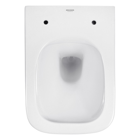 Унітаз підвісний безобідковий Kroner Eifel WHI493436 RIMLESS з сидінням Slim Duroplast / Soft-close 