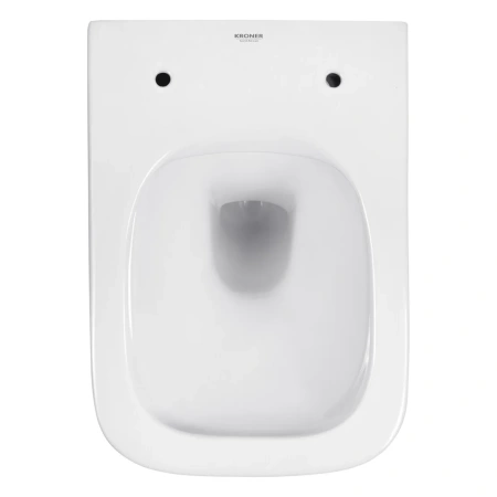 Унітаз підвісний безобідковий Kroner Eifel WHI493436 RIMLESS з сидінням Slim Duroplast / Soft-close