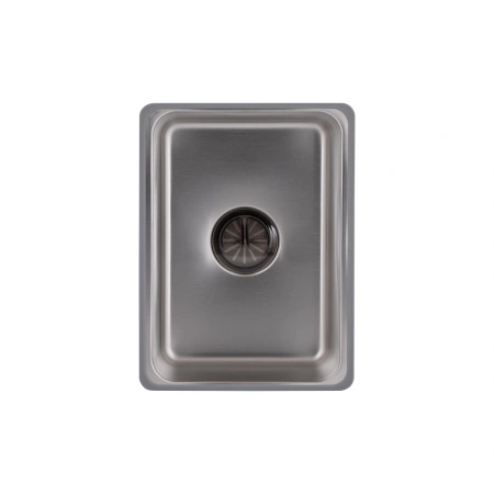Фото Мийка для кухні Lidz Handmade 680x450 мм сталева інтегрована Brushed Steel