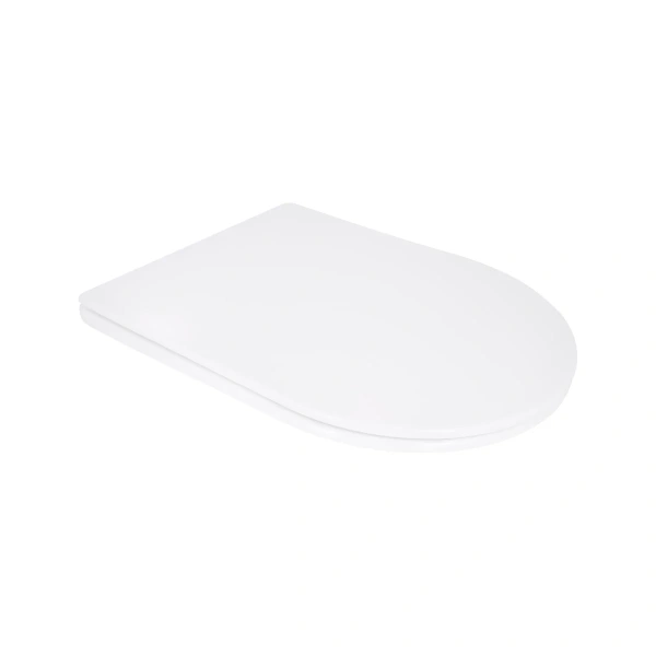 Сидіння для унітазу Qtap (Taurus 520) 455x365x38 мм, White, з мікроліфтом, Slim Duroplast, Quick Release