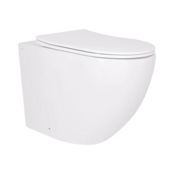 Унітаз підвісний білий 520x365x365 мм. з сидінням Slim Duroplast Qtap Robin