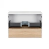 Тумба підвісна Qtap Robin 700х476х437 White/Whitish oak зі стільницею