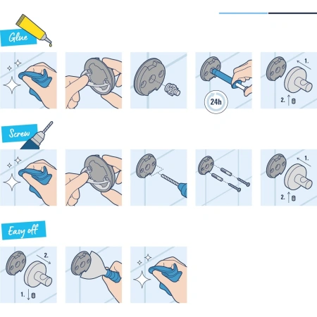 Склянка з тримачем для ванної кімнати Grohe QuickFix Start Cube