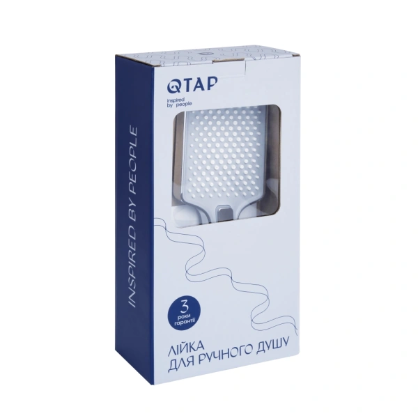 Лійка для ручного душу прямокутна 140x95 мм Qtap Rucni